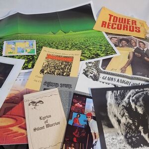 Stack Of Vinyl Record Inserts - Floyd, Zep, Dead, Etc..."inserts only"